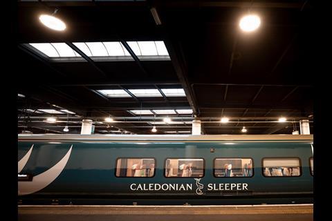 A trial run took Caledonian Sleeper’s new CAF coaches into London Euston for the first time on January 22.